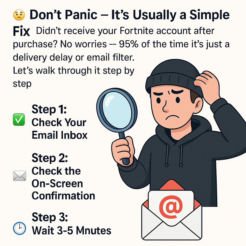 🕵️‍♂️ Didn’t Get Your Account? Here’s What to Do First